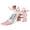 PINK, variant on DKMOCO Foldable Toddler Slide,Kids Slide with Basketball Hoop & Ring Toss, Indoor Outdoor Playset for kids 1-3, White Gray