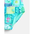 thumbnail image 3 of Wonder Nation Girls Double Cross Back Strap One Piece Swimsuit, Sizes 4-16, 3 of 3