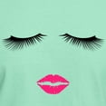 thumbnail image 3 of CafePress - Lipstick And Eyelashes T Shirt - Men's Classic Graphic Cotton T-Shirt, 3 of 4