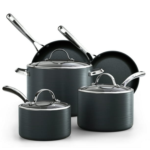 Cooks Standard Kitchen Cookware Sets, Nonstick Hard Anodized Pots and Pans Set Includes
