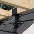 thumbnail image 5 of Mistaha Adjustable Roof Riser Bracket Kit for Pergolas - Black Metal Support Pole Set for Patio Cover, Gazebo, or Sunshades - Easy Install, Stable Design - Wide Applications, 5 of 5