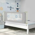 thumbnail image 3 of Infans 70" Bed Rail for Toddlers Infants Foldable Safety Bed Guardrail with Double Lock, 3 of 7