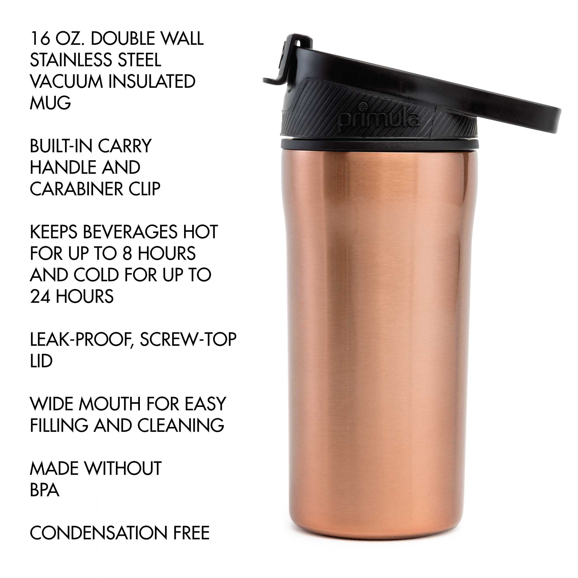 Promotional 16 oz. Ree Vacuum-Insulated Stainless Steel Tumbler w/ Lid