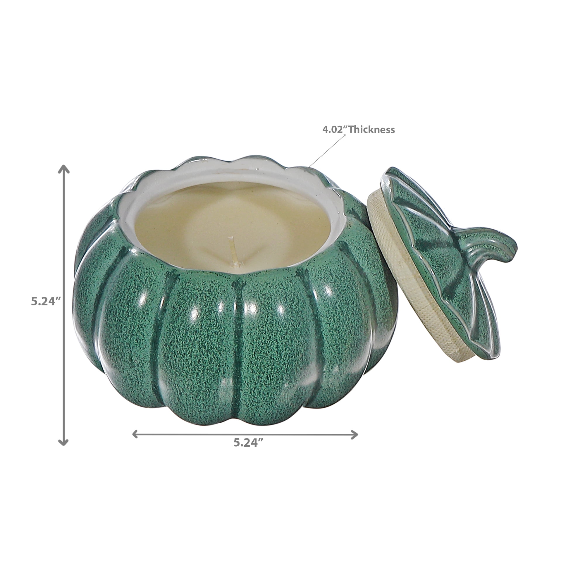 Bougie Parfumée En Pot De 14 Oz (Verte) (Citrouille)