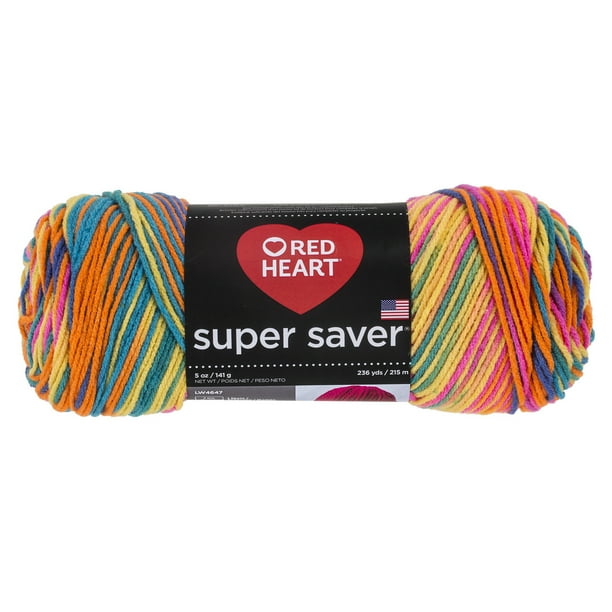 Red Heart Super Saver Yarn, Bikini, 5oz(141g), Medium, Acrylic