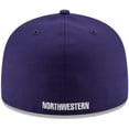 thumbnail image 4 of Men's New Era Purple Northwestern Wildcats Primary Team Logo Basic 59FIFTY Fitted Hat, 4 of 5