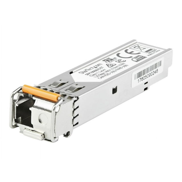 StarTech.com Dell EMC SFP-1G-BX10-D Compatible SFP Module, 1000BASE-BX-D, 1 Gigabit Ethernet Bi-Directional (BiDi) Fiber Single Strand SFP, LC 10km, Mini GBIC Transceiver SFP, Downstream - Lifetime Warranty (SFP1GBX10DES) - SFP (mini-GBIC) Transceiver Module (equivalent to : Dell EMC SFP-1G-BX10-D) - 1