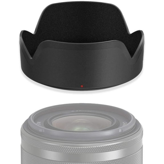 PZ EW-53 49mm Bayonet Dedicated Lens Hood for Canon EF-M 15-45mm f/3.5-6.3 is STM Lens (Replaces Canon EW-53 OEM Lens Hood)