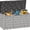 Grey, variant on 75 Gallon Outdoor Deck Storage Box - Heavy Duty Resin Container with Lockable Lid & Handles for Patio, Garden, Yard - Weatherproof (Black)