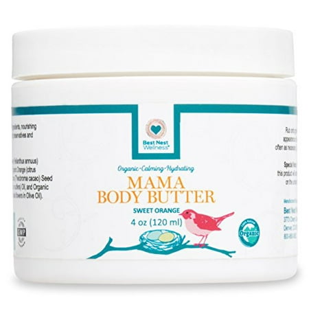 100% Organic Stretch Mark Cream Belly Butter - No Chemicals or Preservatives