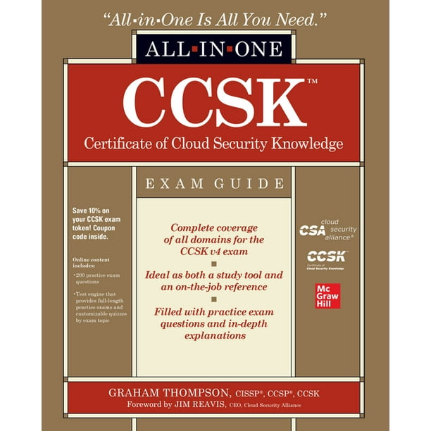 Ccsk Certificate of Cloud Security Knowledge All In One Exam Guide