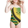 thumbnail image 3 of FOR U DESIGNS Jamaican Flag Baby Girls' Swimwear One Piece, Teens Ballet Leotards Gymnastics Dancewear Fashion Halter Neck Off Shoulder Swimsuit Size 9-10, 3 of 6