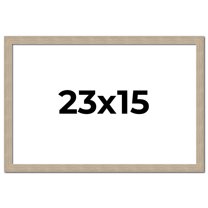23x15 Frame Grey Solid Wood Picture Frame Width 1 Inches | Interior Frame Depth 0.5 Inches |
