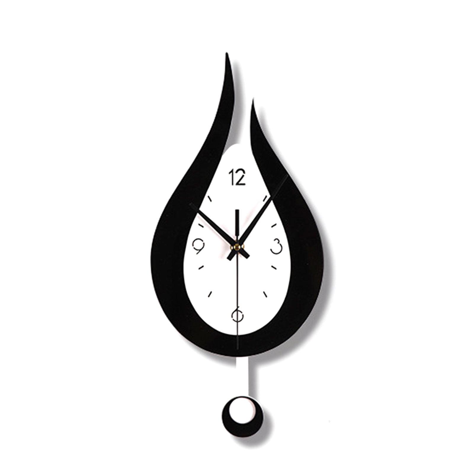 Modern Water Dropping Design Wall Clock for Creative Acyrlic Pendulum Clock for Home Bedroom Living Room Office Decorati