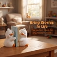 thumbnail image 5 of Unique Bargains 2Pcs Modern Resin Book Stoppers Book Ends White 6.7*3.9*5.1inch, 5 of 5