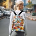 thumbnail image 7 of FORMRS Mini Backpack Purse for Women Travel Daypack Casual Shoulder Bag, Watercolor Tomatoes, 7 of 7