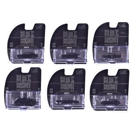 "Black Bandit" 6 piece Set Series 30 1/64 Diecast Model Cars by Greenlight