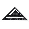 thumbnail image 1 of Regla triangular Uanit de 7 pulgadas, negra, transportador cuadrado para vigas, de aleación de aluminio de alta precisión, herramienta de medición de diseño para ingenieros y carpinteros., 1 of 8