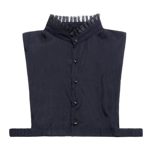 Señora Falso Collar Desmontable Solapa Media Camisa Blusa Garglla Collar Regalos Negro Sunnimix Cuello vuelto de cuello alto