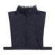 thumbnail image 1 of Señora Falso Collar Desmontable Solapa Media Camisa Blusa Garglla Collar Regalos Negro Sunnimix Cuello vuelto de cuello alto, 1 of 8