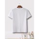 thumbnail image 3 of [Casual Wear] Happy Valentine's Day" Women's White T-Shirt - Pink Lettering, Short Sleeve Crew Neck, Casual Polyester Top, Machine Washable, Perfect for Spring/Summer Tee For Adult, Men, Women, Teen,, 3 of 7