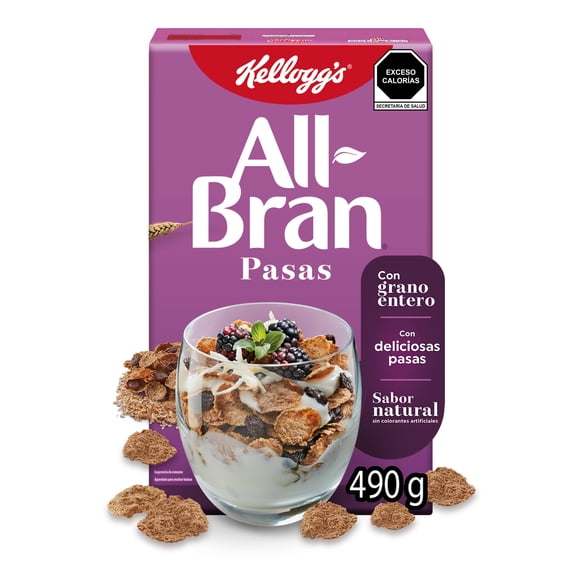 Cereal Kellogg's All Bran Pasas 490 g