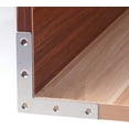 thumbnail image 4 of Flat Corner Braces, Furniture Fastening Stainless Steel L Braces Easy &amp; Safe To Install For Wooden Bed, Multi-Hole Location Shelf Reinforcement, Integrated Molding, Durable,, 4 of 5