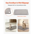 thumbnail image 6 of VEVOR Cat Litter Mat, 24 x 15 in, Double-Layer Litter Box Mat, Non-Slip & Urine-Proof Litter-Trapping Mats for Indoor Cats, Honeycomb Design, Soft on Paws, Washable Large Kitty Mats for Floor, 6 of 9
