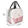 thumbnail image 4 of Kdxio Cute Bathtub Print Insulated Lunch Bag,Reusable Tote Lunch Box for Women Men,Leakproof Cooler Lunch Bags for Work Office Travel Picnic, 4 of 6