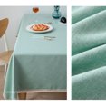 thumbnail image 6 of Cotton Linen Tablecloth, Fabric Table Cover, Washable and Wrinkle Resistant, for Kitchen Dining Table Decor, Rectangle 55x71 Inches, by FAJHHA, 6 of 7