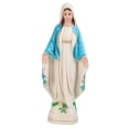 thumbnail image 4 of Figura de la Santísima Virgen María Adorno Elegante Pintado a Mano Resina Creativa azul, 4 of 9