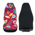 thumbnail image 6 of POLERO Soft Front Seat Cover for Van, Breathable Anti-Slip Car Seat Covers Polyester Set, Colorful Heart Garden, 6 of 9