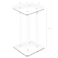 thumbnail image 5 of 6 X 6 X 12" 1/2" Rods Clear Riser Acrylic Transparent Plexiglass Pedestal Table Display Podium Glorifier Riser Stand Centerpiece Flower Sculputure Merchandise Lamp Book Stand 2X10136-6X6"+4X10133-12", 5 of 5