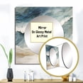 thumbnail image 3 of Designart "Amber And Azure Seashore Sand Blend IV" Coastal Beach Sand Square Mirror For Wall Decor - Large Grey Square Mirror Printed Wall Decor - Coastal Square Living Room Mirror, 3 of 5