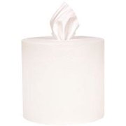 Mayfair Z200 Center-Pull Towels, White, 7.875 In. X 10 In., 600 Sheets Per Roll, 4 Rolls Per Case