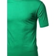 thumbnail image 3 of FashionOutfit Men's Basic Solid Various Color Crew Neck Short Sleeves Tee, 3 of 3