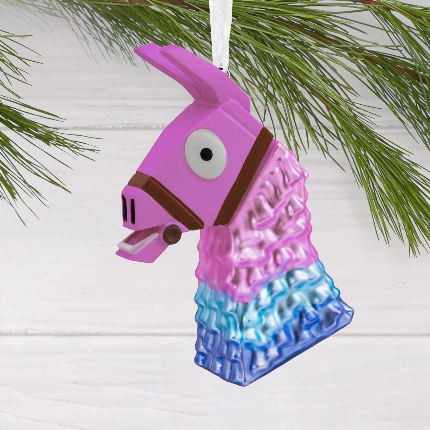 Hallmark Christmas Ornament (Fortnite Loot Llama Head Blown Glass)