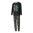 thumbnail image 3 of Meihuid Christmas Pajamas for Family Pjs Matching Set Long Sleeve T-Shirts and Pants Holiday Nightgowns with Merry Christmas, 3 of 10