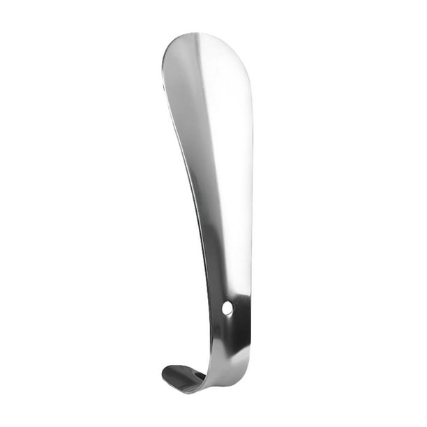 Calzador de acero inoxidable con mango antideslizante y duradero, portátil y levantador de calzador. 16cm