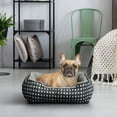 thumbnail image 2 of Vibrant Life Dog Bed, Cat Bed, Puppy Bed, Plush Cuddle Bed for Small Breeds, 19" x 15",Black & White Diamonds, 2 of 8