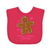 Inktastic Sugar & Spice Gingerbread Girls Baby Bib