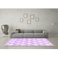 thumbnail image 3 of Ahgly Company Indoor Rectangle Trellis Purple Contemporary Area Rugs, 6' x 9', 3 of 4