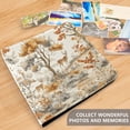 thumbnail image 4 of FORMRS 3 Ring Photo Album 4"x6" Self Adhesive Large Capacity PU Leather Cover, Forest Pattern, 4 of 8