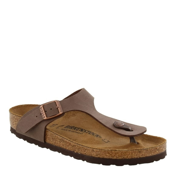 Sandalia Birkenstock Gizeh Birkibuc Mocha, talla 40 (mujer estadounidense 9-9.5)