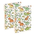 thumbnail image 6 of Cute Cartoon Dinosaurs Leaf Spiral Journal Notebook College Ruled Notebook 8.3" x 5.7" A5 Lined Thick Paper Page, 6 of 6