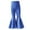 Blue-1, variant on PINQI Children's Girls Fashion Flare Leggings Stretch Cotton Hem Pants Oversized Flare Pants Kids Girls Solid Color Dance Bell Bottoms(Blue-1,3-6 Months)