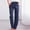 Dark Blue, variant on Faded Jeggings Stretch Capris Sales Fashion Ladies Casual Printing Elastic Loose Pants Straight Wide Leg Jeans Pants