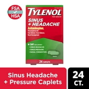Tylenol Sinus + Headache Non-Drowsy Daytime Caplets, 24 Ct