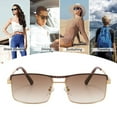 thumbnail image 5 of Gafas de sol anti-ultravioleta personalizadas ovaladas cuadradas de tendencia de moda, hechas de PC y metal, 5 of 5