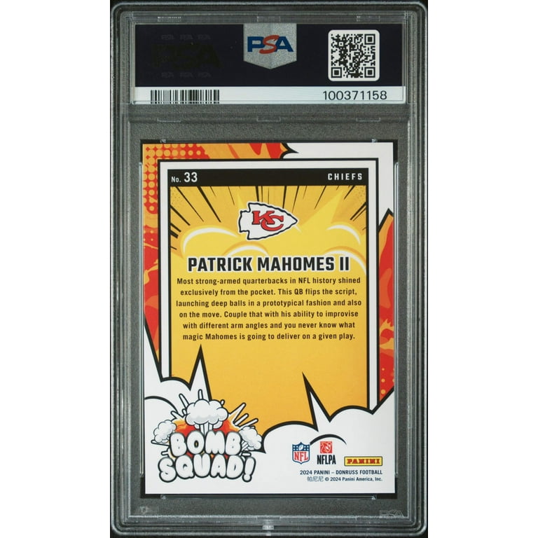 graded patrick mahomes card 2017 LEAF DRAFT GOLD RC PSA 7 Graded 2024 Panini Donruss Patrick